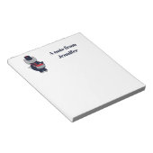 Bloc-note Marching Band Cat Drum Navy Blue Red Personalize (Incliné)