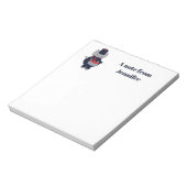 Bloc-note Marching Band Cat Drum Navy Blue Red Personalize (Tourné)