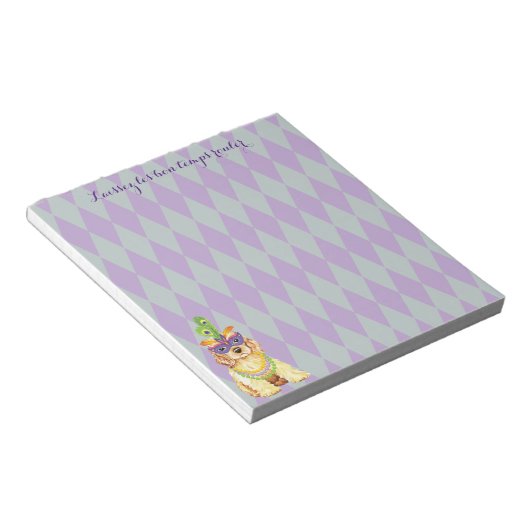 Bloc-note Mardi Gras Cocker Spaniel (Incliné)