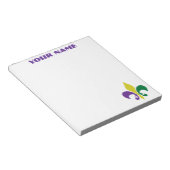 Bloc-note Mardi Gras ~ Fleur De Lis (Incliné)