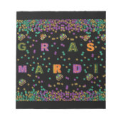 Bloc-note Mardi Gras Motif moderne (Devant)