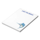 Bloc-note Marée de plaisance de l'espadon (Tourné)