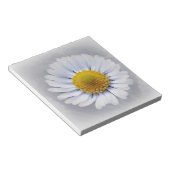 Bloc-note marguerite blanche brillante (Incliné)