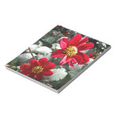 Bloc-note marguerite rose chaud rouge / marguerites fleurs (Tourné)