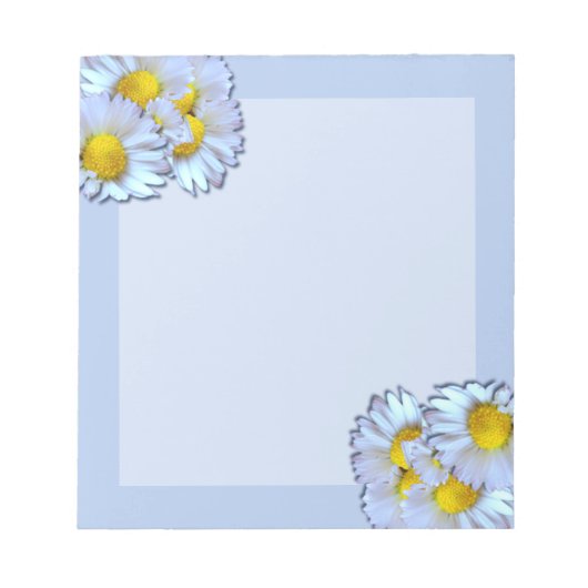 Bloc-note Marguerites Bleues (Devant)