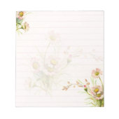 Bloc-note Marguerites roses (Devant)