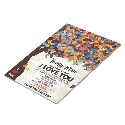 Bloc-note Mari À Mon Homme J'Aime Mari (Incliné)