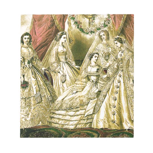 Bloc-note Mariage Antique de la Mariée (Devant)