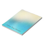 Bloc-note Mariage de plage turquoise blanc aqua bleu (Tourné)