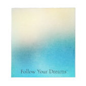 Bloc-note Mariage de plage turquoise blanc aqua bleu (Devant)