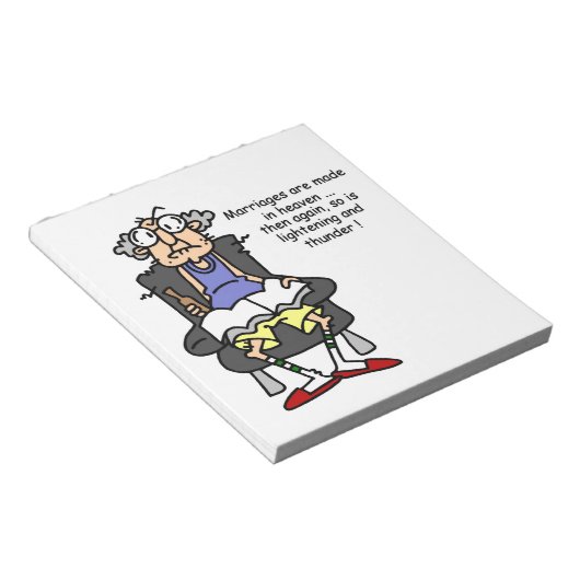 Bloc-note Mariage, Éclair, Humour tonnerre (Incliné)