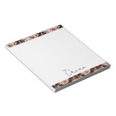 Bloc-note Mariage Floral Rouge Bourgogne Blush (Incliné)