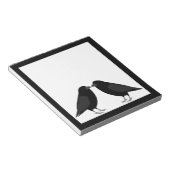 Bloc-note Mariage gothique Kissing Ravens (Incliné)