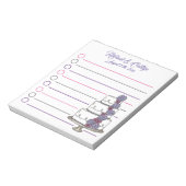 Bloc-note Mariage Groom Personnalisé Fruit Fleur Mariage Fav (Tourné)