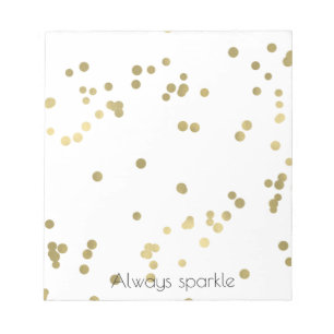 Bloc-note Mariage Sparkle Gold Confetti