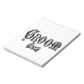 Bloc-note Marié avec nœud papillon type noir (Tourné)