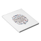 Bloc-note Mariée Américaine Création Vectorielle De Mariage (Incliné)