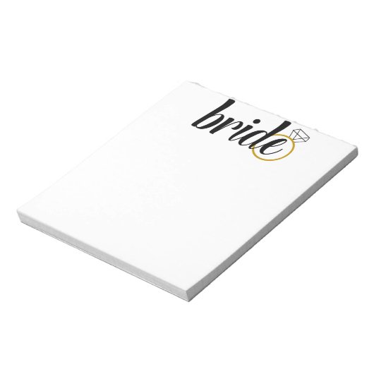 Bloc-note Mariée avec anneau (Tourné)