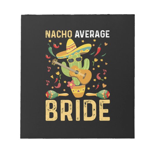 Bloc-note Mariée pas moyenne Cinco De Mayo Mariage Mexicain (Devant)