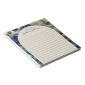 Bloc-note Marine Bleu Rose Or Dording Linked Personnalisé (Incliné)