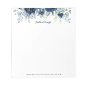 Bloc-note Marine Peony Dusty Blue Eucalyptus (Devant)