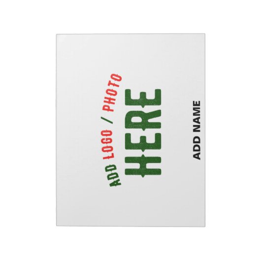 BLOC-NOTE MARQUE BLANCHE MODERNE ET PERSONNALISABLE VÉRIFIÉE (Tourné)