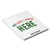 BLOC-NOTE MARQUE BLANCHE MODERNE ET PERSONNALISABLE VÉRIFIÉE (Incliné)