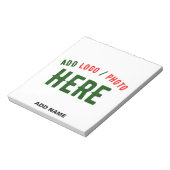 BLOC-NOTE MARQUE BLANCHE MODERNE ET PERSONNALISABLE VÉRIFIÉE (Tourné)