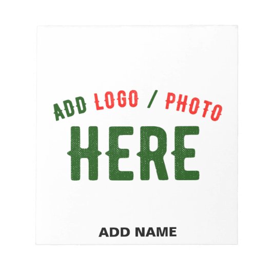 BLOC-NOTE MARQUE BLANCHE MODERNE ET PERSONNALISABLE VÉRIFIÉE (Devant)