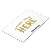 BLOC-NOTE MARQUE BLANCHE VERIFIEE PERSONNALISABLE MODERNE ET (Incliné)
