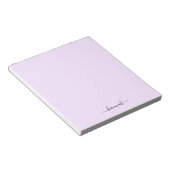 Bloc-note Marque-page personnalisé écriture moderne violet g (Incliné)