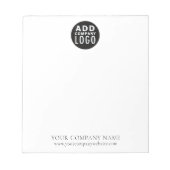 Bloc-note Marque personnalisée du logo de l'entreprise perso (Devant)