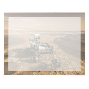 Bloc-note Mars 2020 Rover Sur La Surface De Mars.