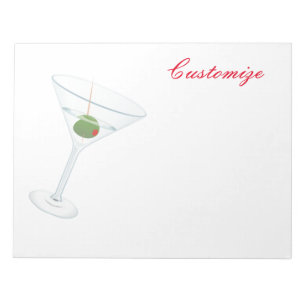 Bloc-note Martini à l'olive sale Thunder_Cove