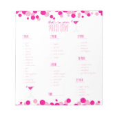 Bloc-note Martini What's in Your Purse Bridal Game Notepad (Devant)