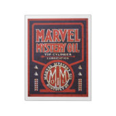 Bloc-note Marvel Mystery Oil Panneau vintage rouillé (Tourné)
