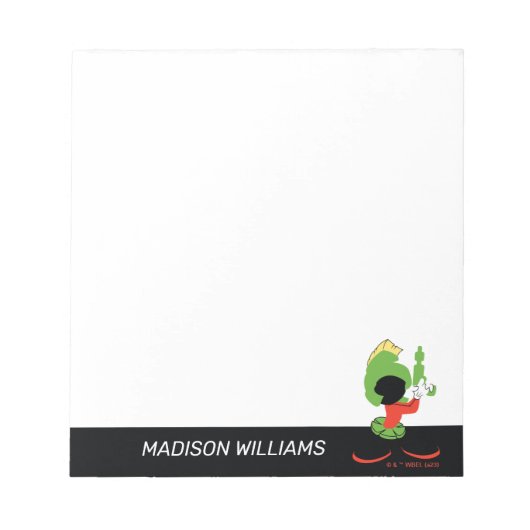 Bloc-note MARVIN MARTIAN™ Silhouette avec Raygun (Devant)