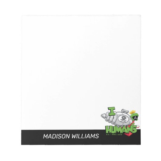 Bloc-note MARVIN THE MARTIAN™ I Laser Humains (Devant)