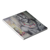 Bloc-note Masaï Mère & Enfant avec Lion Art Imprimer/Graphiq (Incliné)