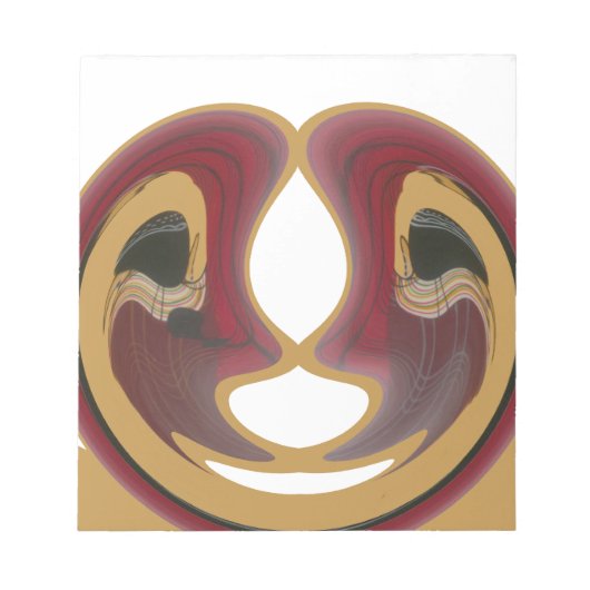 Bloc-note Masai Tribal Whirt Art Imprimer (Devant)