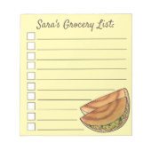 Bloc-note Masala Dosas Cuisine indienne du Sud Cuisine Potat (Devant)