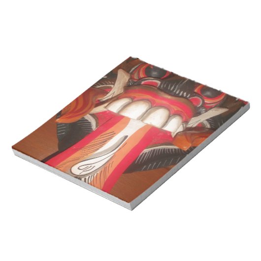 Bloc-note Masque d'Halloween pour langue bizarre (Tourné)