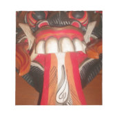 Bloc-note Masque d'Halloween pour langue bizarre (Devant)