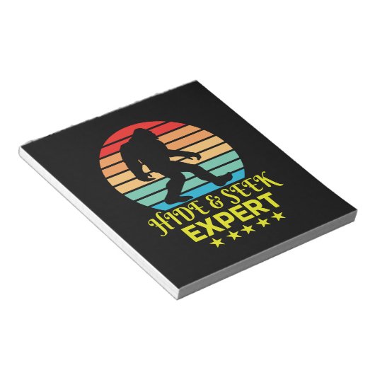 Bloc-note Masquer Et Chercher Expert Bigfoot Drôle (Incliné)