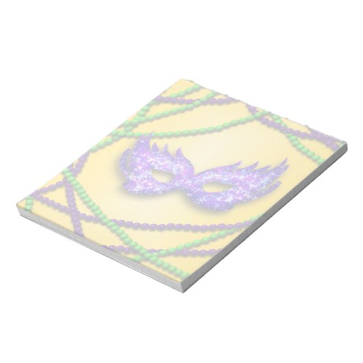 Bloc-note Masquerade de masque violet (Tourné)