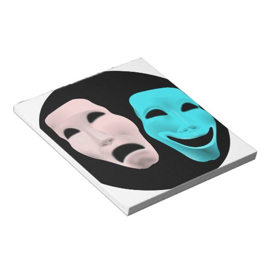 Bloc-note Masques de comique (Incliné)