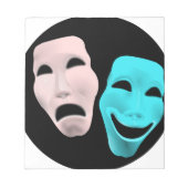 Bloc-note Masques de comique (Devant)