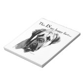 Bloc-note Mastiff Joyeux visage (Tourné)