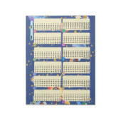 Bloc-note Math Drill Space Adventure (Multiplication) (Tourné)
