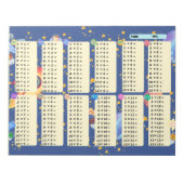 Bloc-note Math Drill Space Adventure (Multiplication) (Devant)